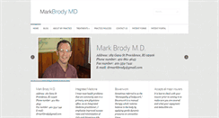 Desktop Screenshot of markbrodymd.com